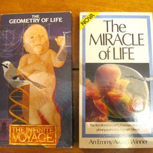The Miracle of Life 1998 & The Geometry of Life 1988 VHS NOVA Lennart Nilsson